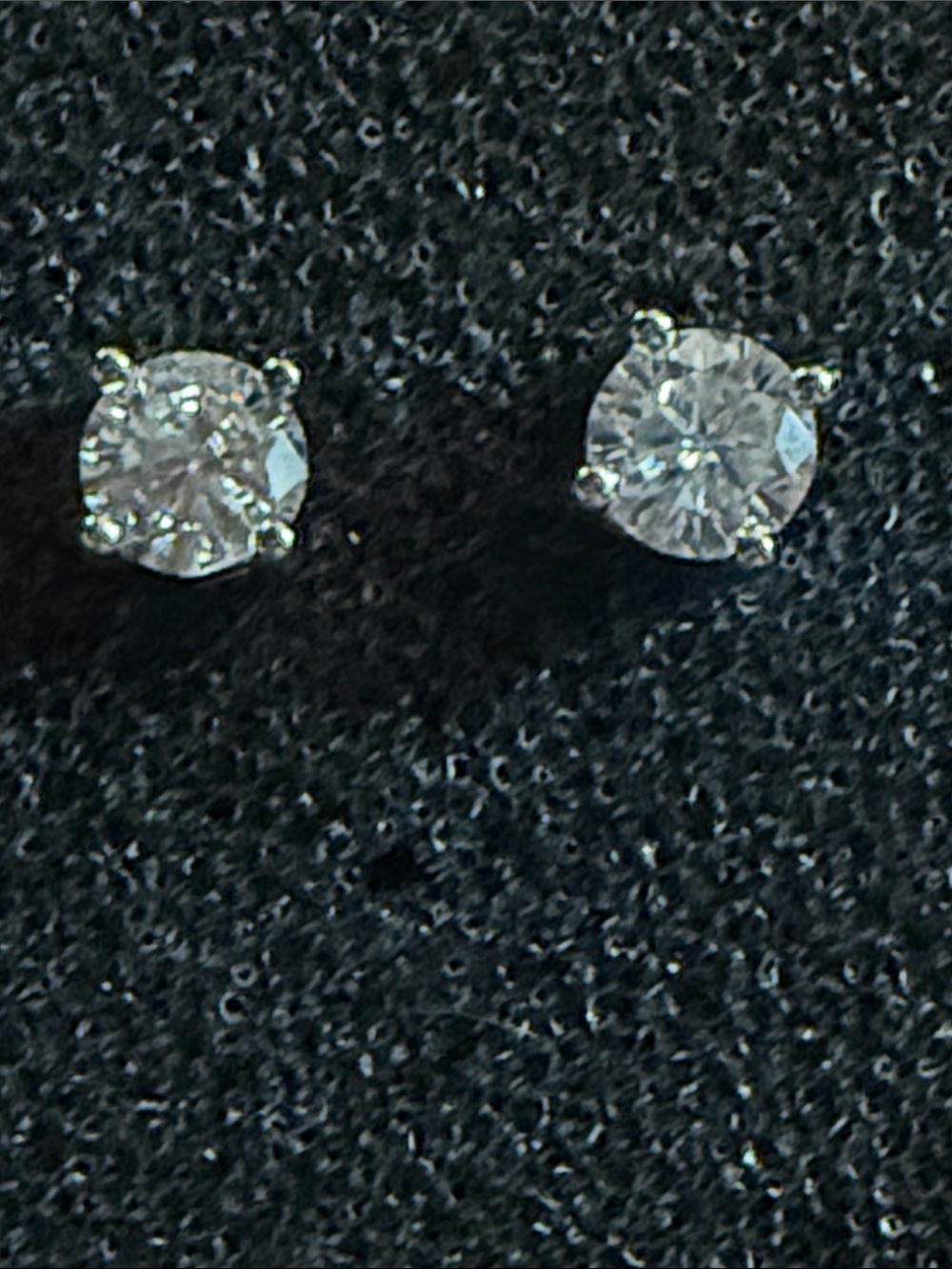 1 CT EA GRA CERTIFIED MOISSANITE DIAMOND Earrings Sterling Silver STUNNING NEW